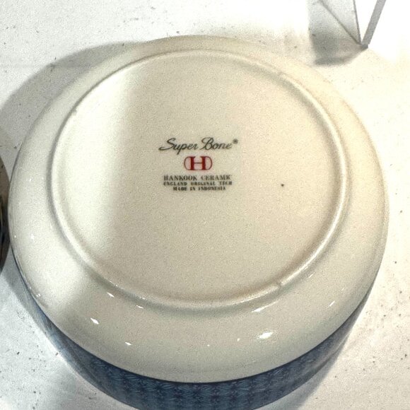 Super Bone Hankook Blue Animal Print Porcelain Trinket Box Jewerly Ceramic Bowl - Picture 10 of 12